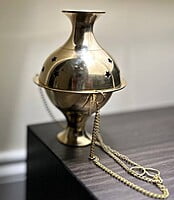 6"H Brass Hanging Censer Burner 6"H Brass Hanging Censer Burner